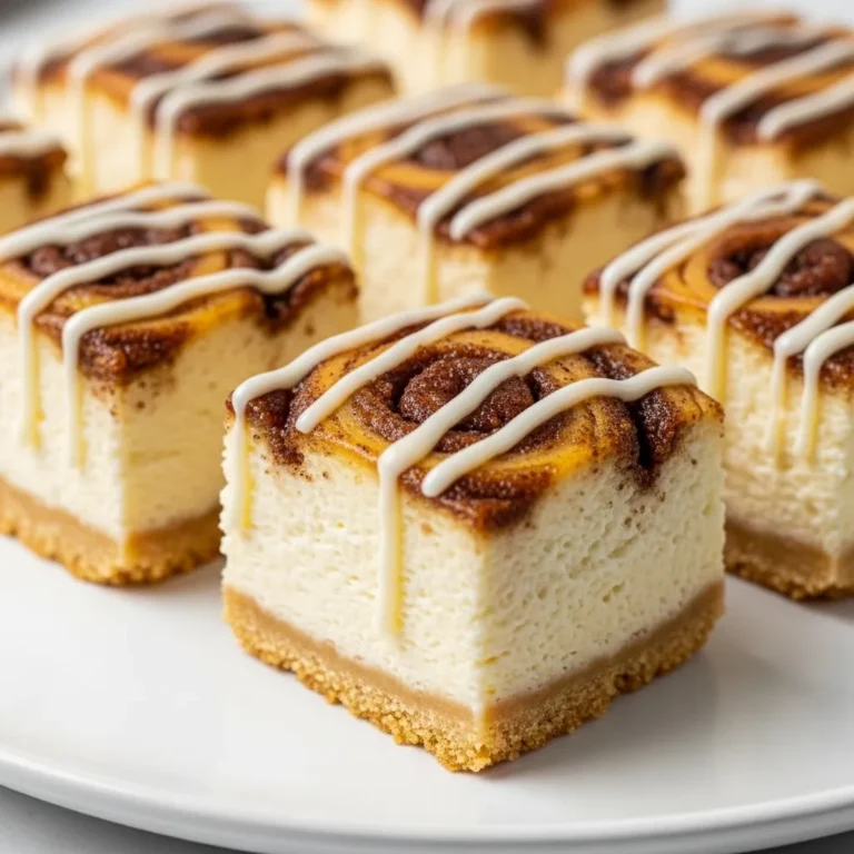 Cinnamon Roll Cheesecake Bars