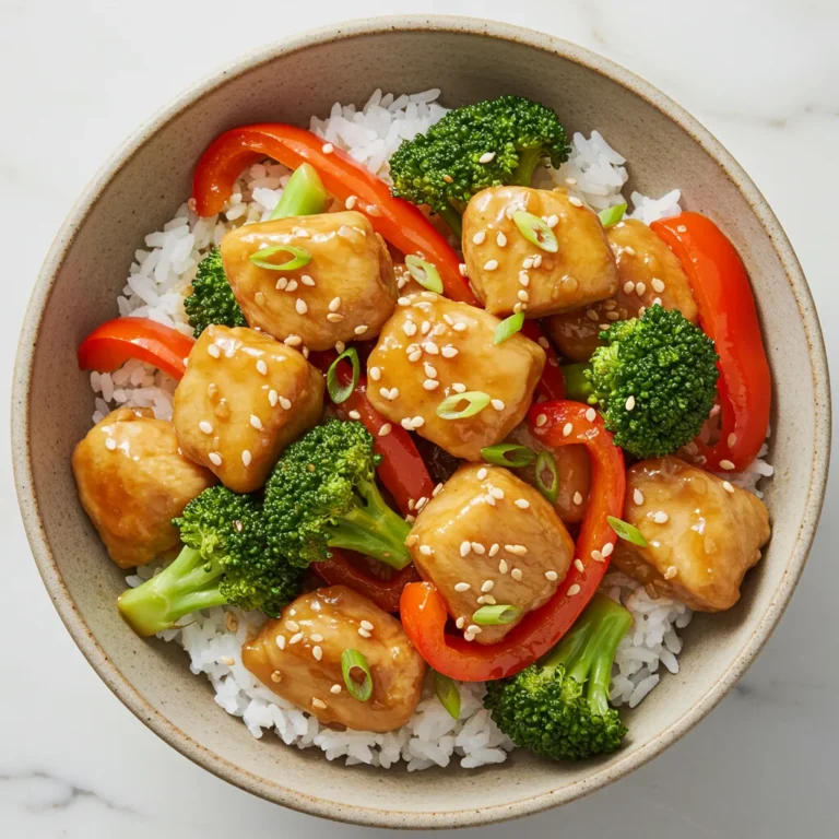 Garlic Chicken Stir Fry with Rice