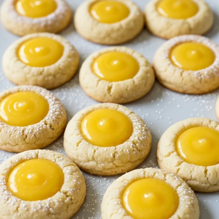 Lemon Curd Thumbprint Cookies