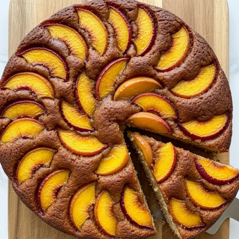 Brown Sugar Peach Cake