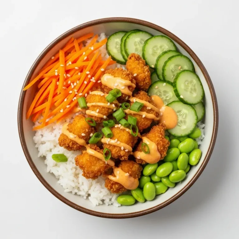 Spicy and Creamy Bang Bang Chicken Bowl