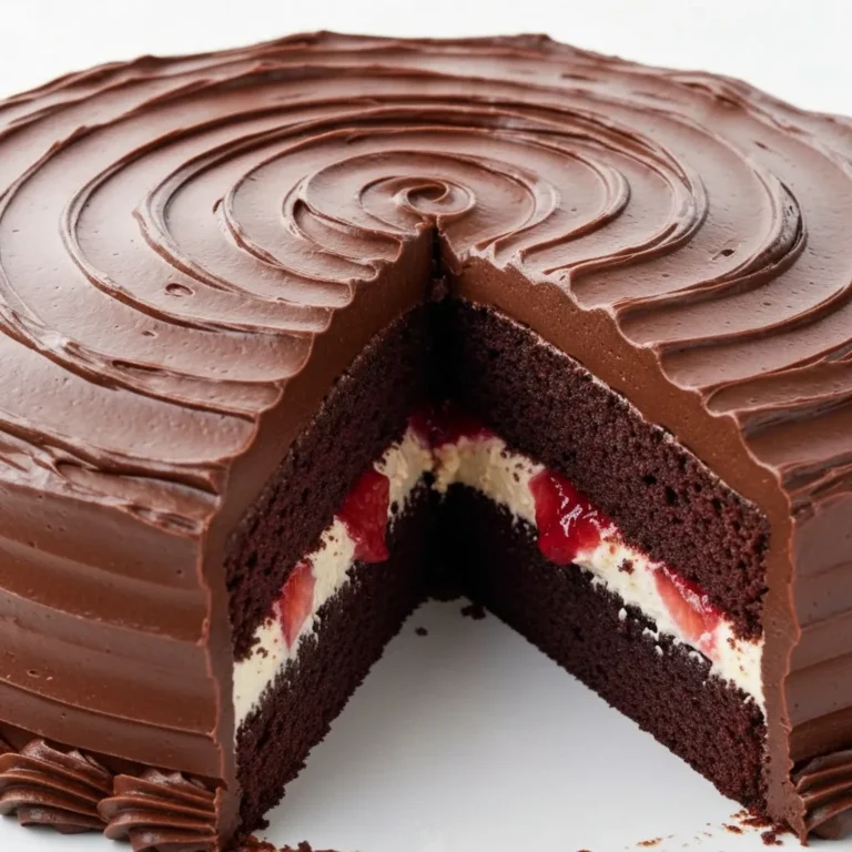 Indulgent Chocolate Strawberry Cake