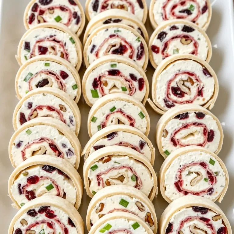 Cranberry Feta Cream Cheese Pinwheels