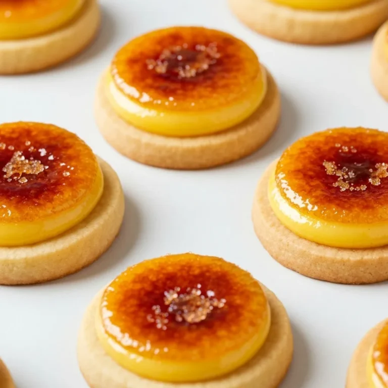 Tangy Lemon Curd Crème Brûlée Cookies