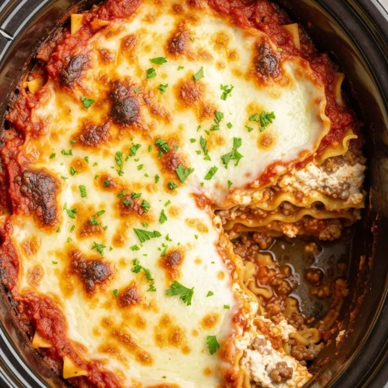 Easy Slow Cooker Lasagna
