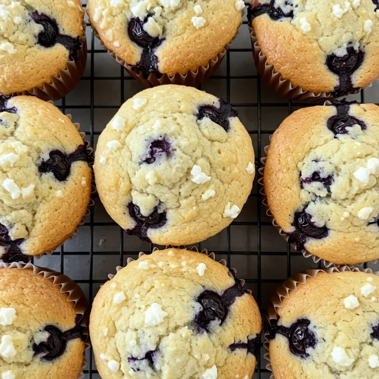 Cottage Cheese Blueberry Muffins