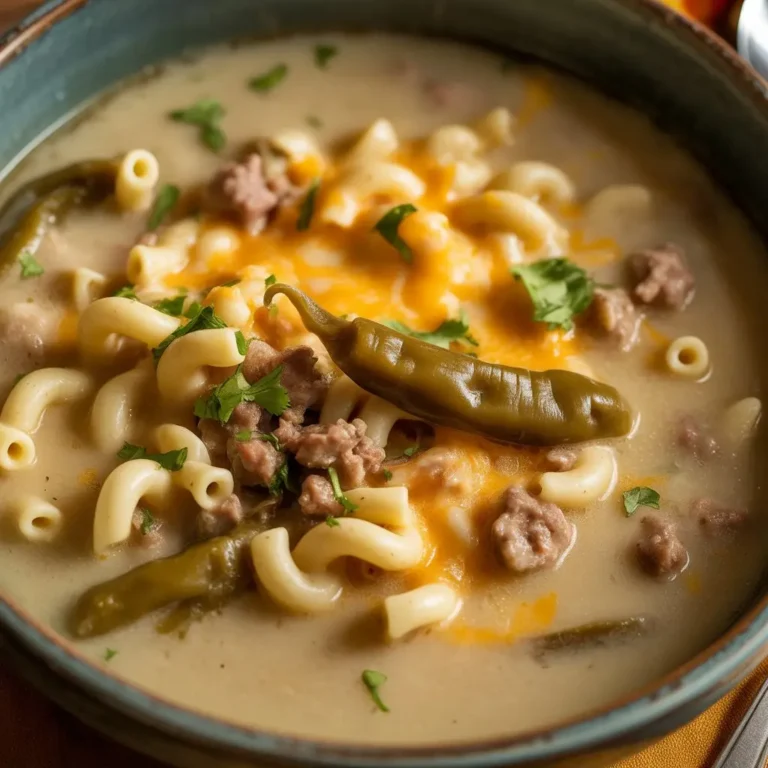 Sopita de Chile Verde con Queso
