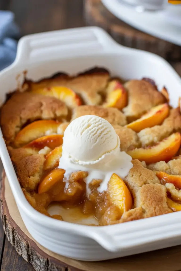 Lazy Man’s Peach Cobbler