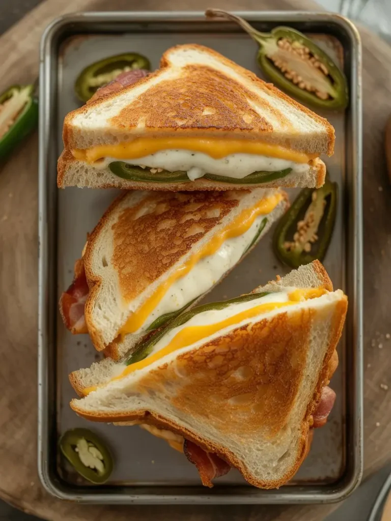 Roasted Jalapeño Popper Grilled Cheese