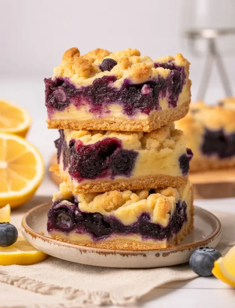Lemon Blueberry Cobbler Bars