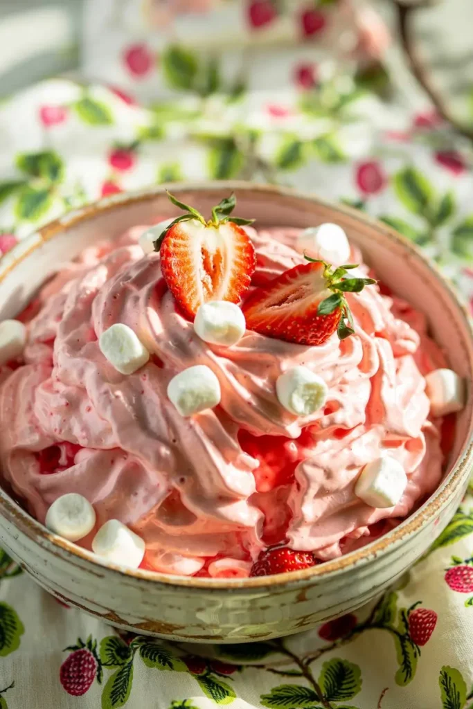 Strawberry Fluff Salad with Cool Whip