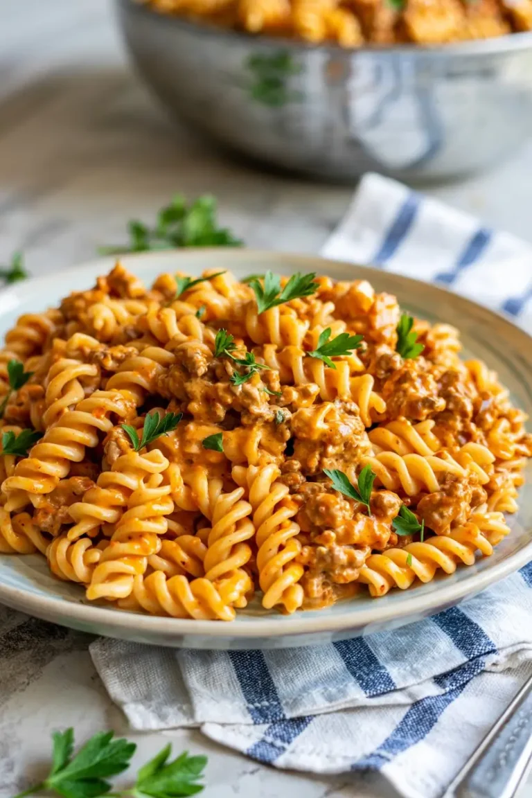 Beef Enchilada Pasta