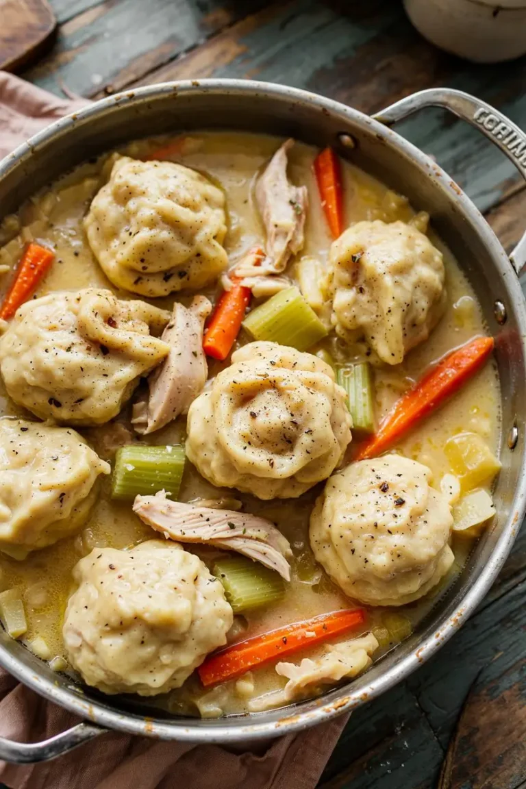 Chicken and Dumplings with Biscuits