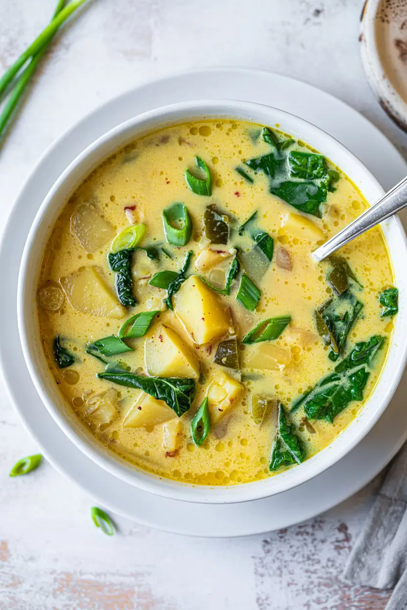 Easy Vegan Instant Pot Kale & Potato Soup Recipe