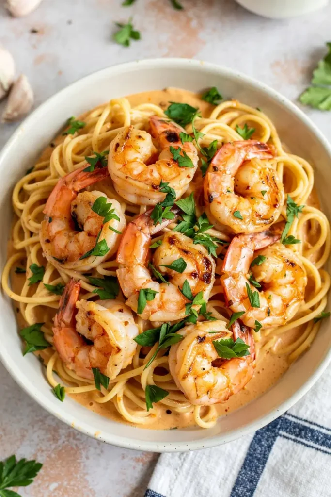 Creamy Cajun Shrimp Pasta