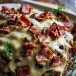 Read more about the article Mushroom Swiss Cheese Meatloaf Recipe