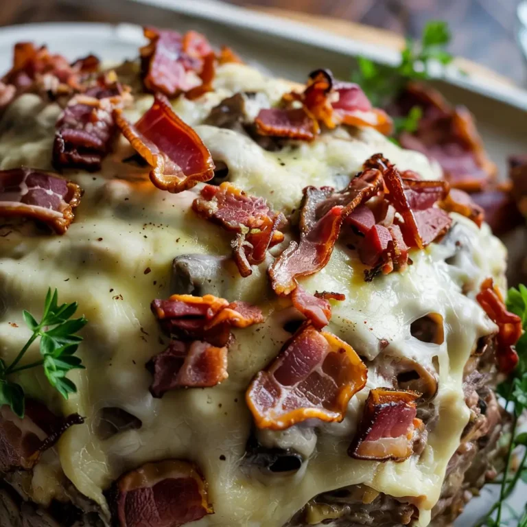 Mushroom Swiss Cheese Meatloaf Recipe