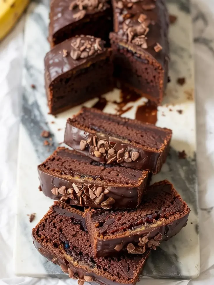 Vegan Chocolate Banana Bread