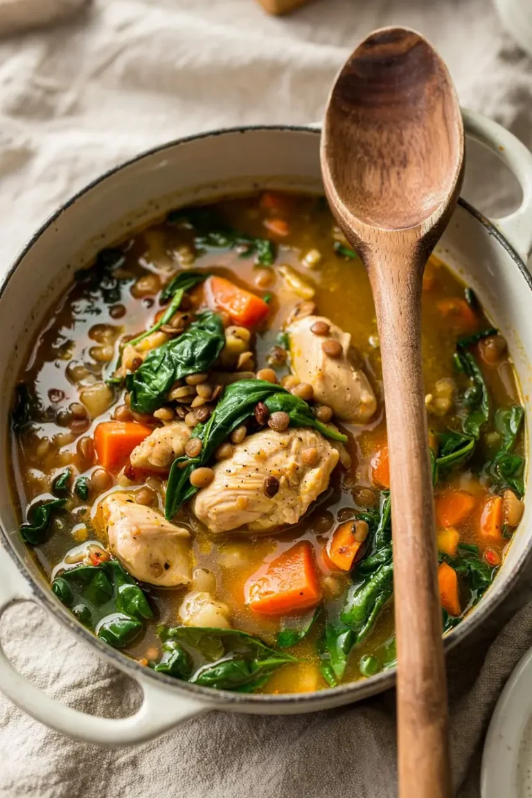 Healthy Chicken Lentil Soup Recipe
