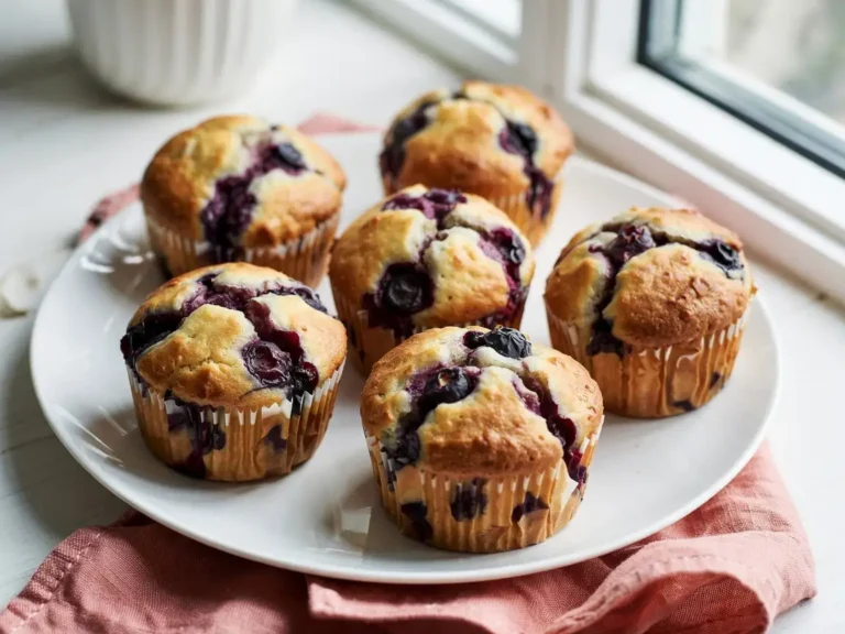 Homemade Banana Blueberry Muffins With Protein Boost