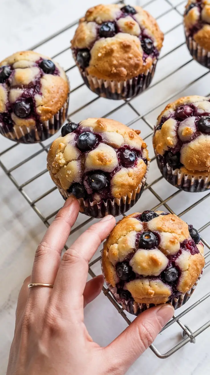 Gluten-Free Blueberry Crumble Muffins