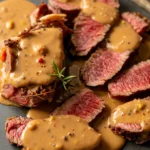Read more about the article Best Steak With Creamy Bourbon Garlic Sauce Recipe