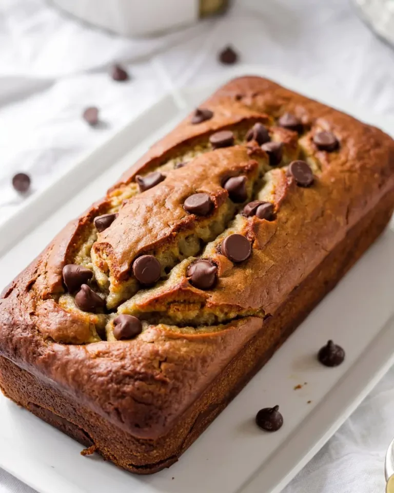 Chocolate Chip Banana Bread Pudding