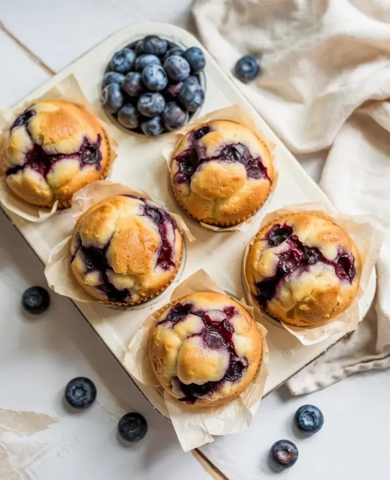 Cottage Cheese Blueberry Muffins (High Protein)