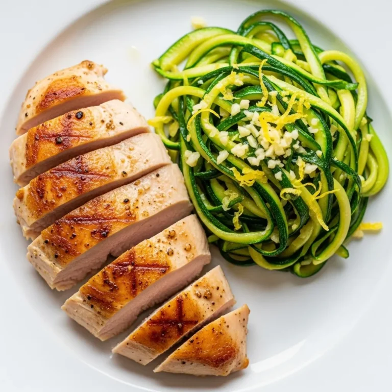 Asado Chicken Breast with Sauteed Lemon Zucchini