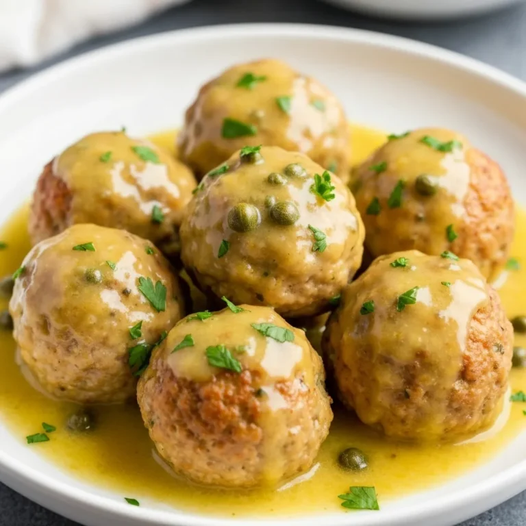 Chicken Piccata Meatballs
