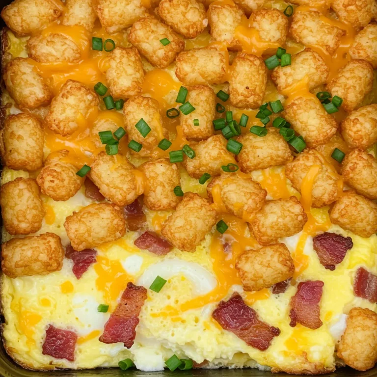 Bacon Egg And Tater Tot Casserole