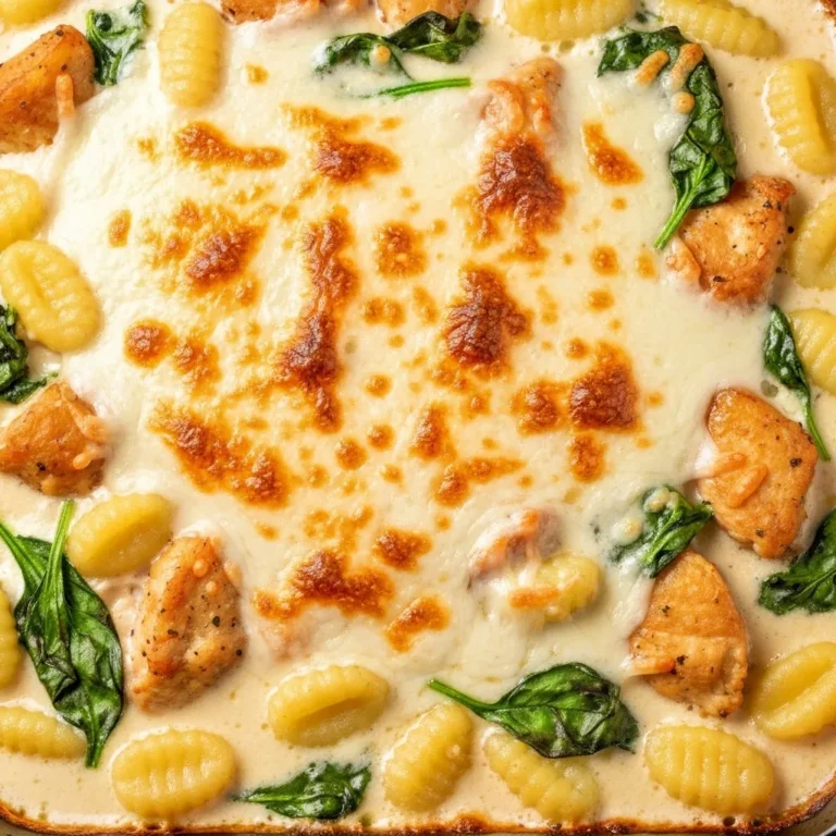 Chicken Gnocchi Alfredo Bake