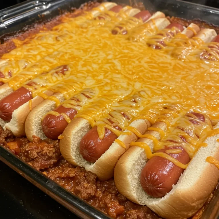 Classic Chili Cheese Dog Casserole