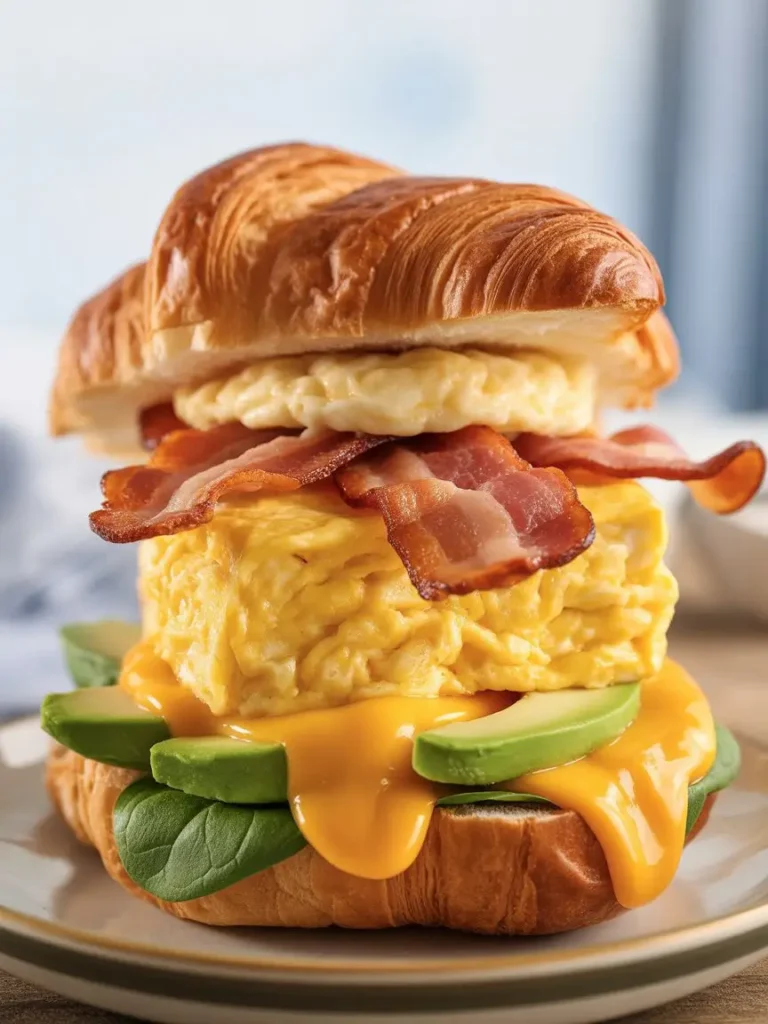 Breakfast Croissant Sandwiches