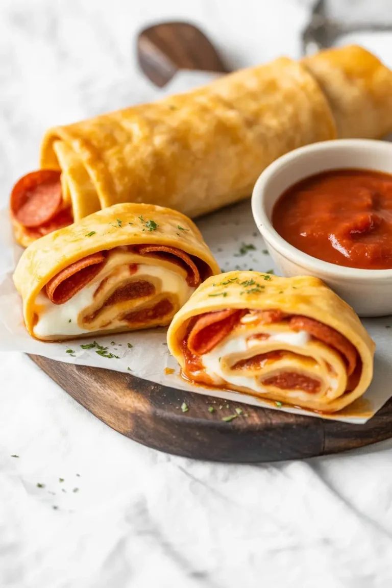 Cheesy Pepperoni Pizza Roll-Ups with Low-Carb Tortillas