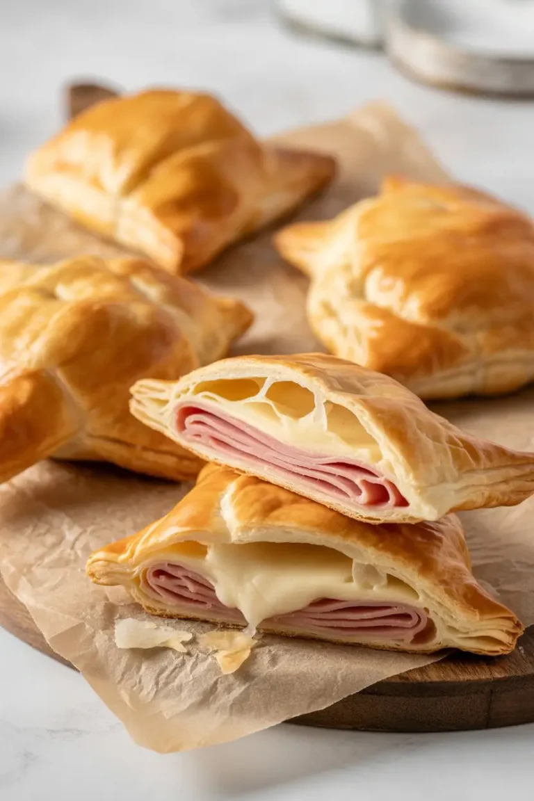 Puff Pastry With Ham And Cheese