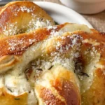 Read more about the article Mozzarella Stuffed Rosemary Parmesan Soft Pretzels