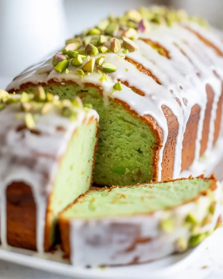 Pistachio Lemon Cake Loaf