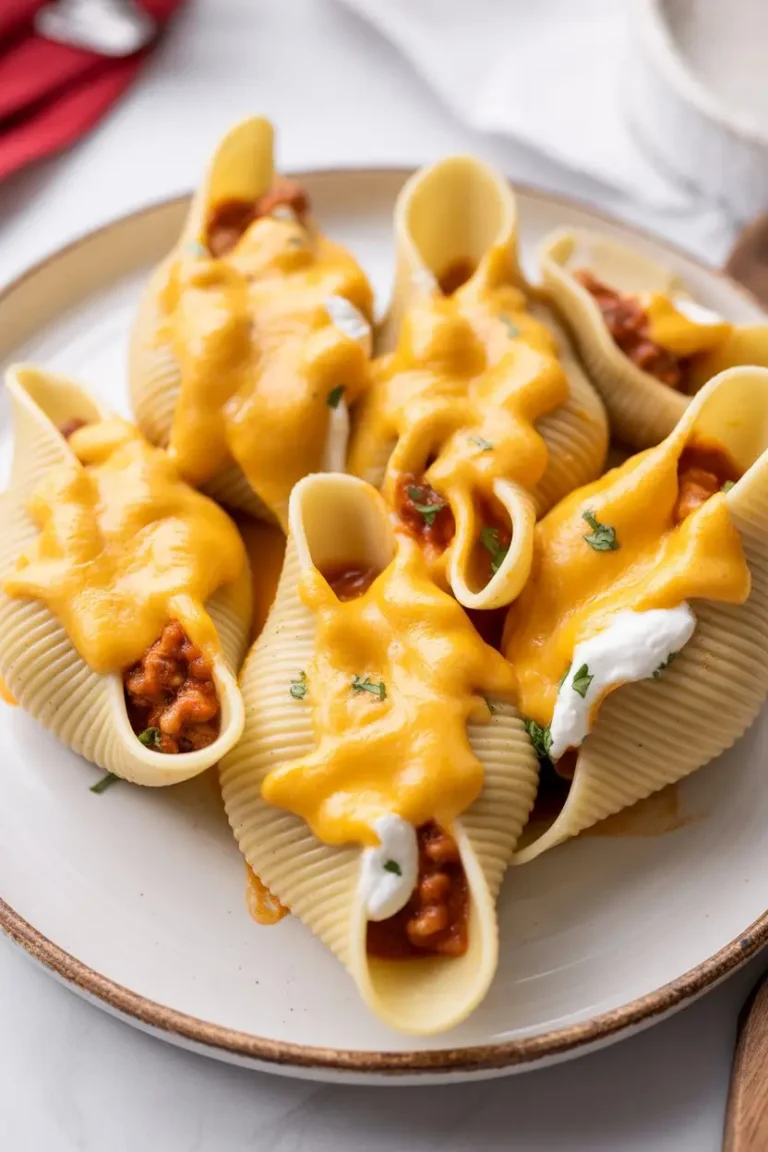 Cheesy Taco Stuffed Pasta Shells
