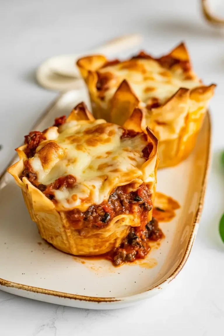 Beef Mince Lasagna Cups