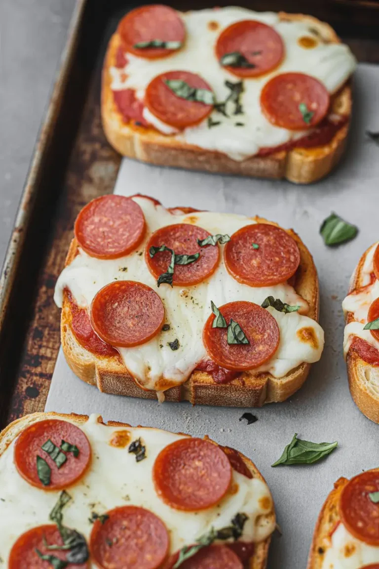 Mini Garlic Toast Pizzas