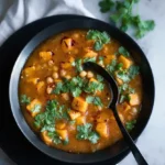 Read more about the article Moroccan Sweet Potato Soup with Chickpeas