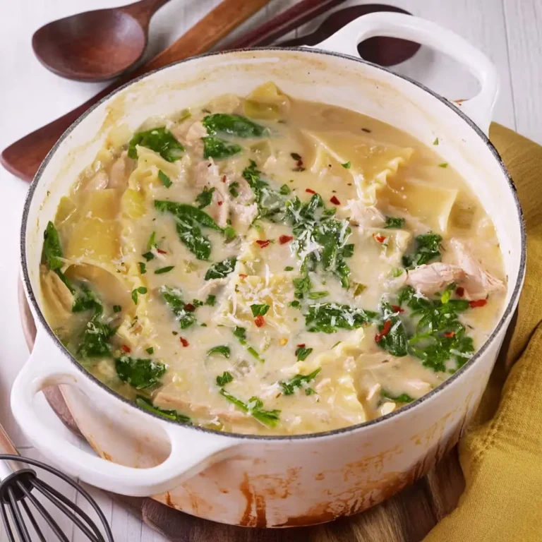 Creamy Alfredo Lasagna Soup Recipe