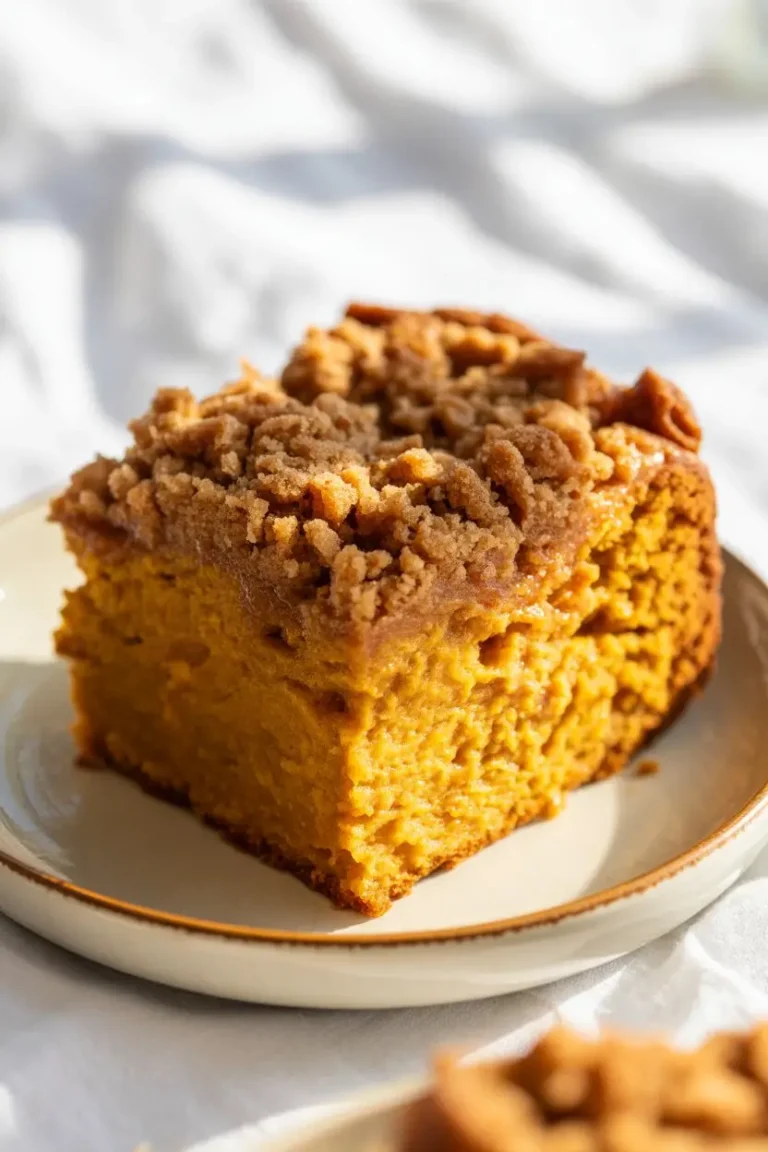 Pumpkin Coffee Cake with Crumb Topping
