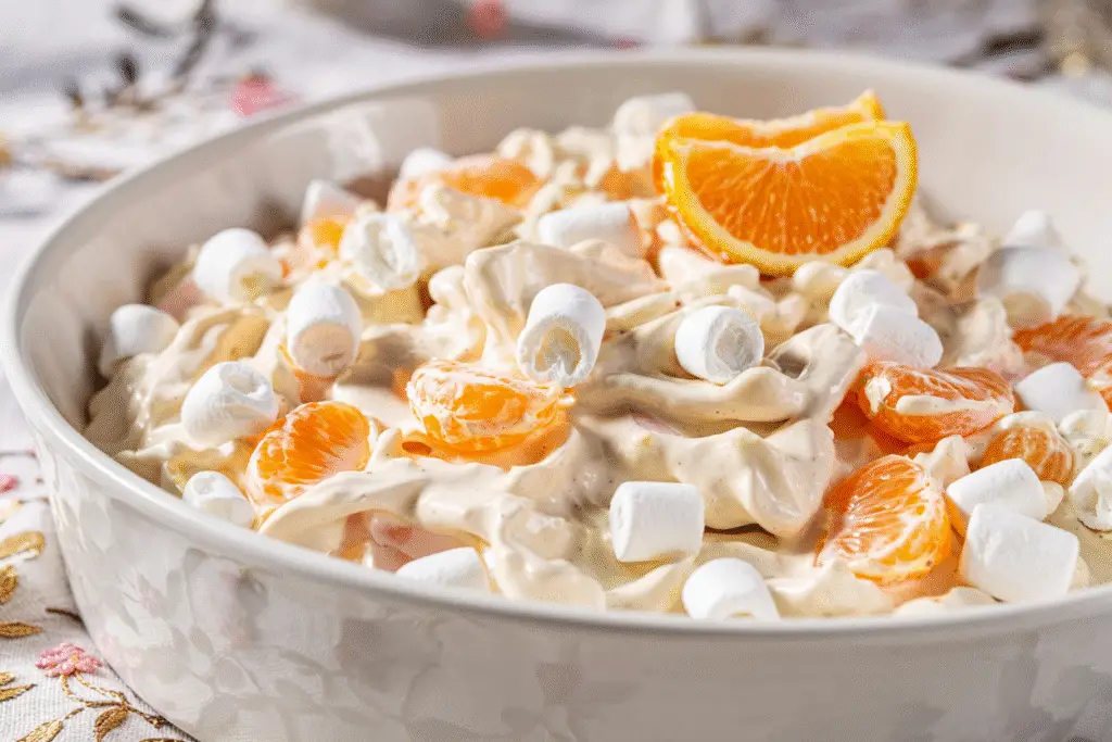 Orange Fluff Salad with Mandarin Oranges