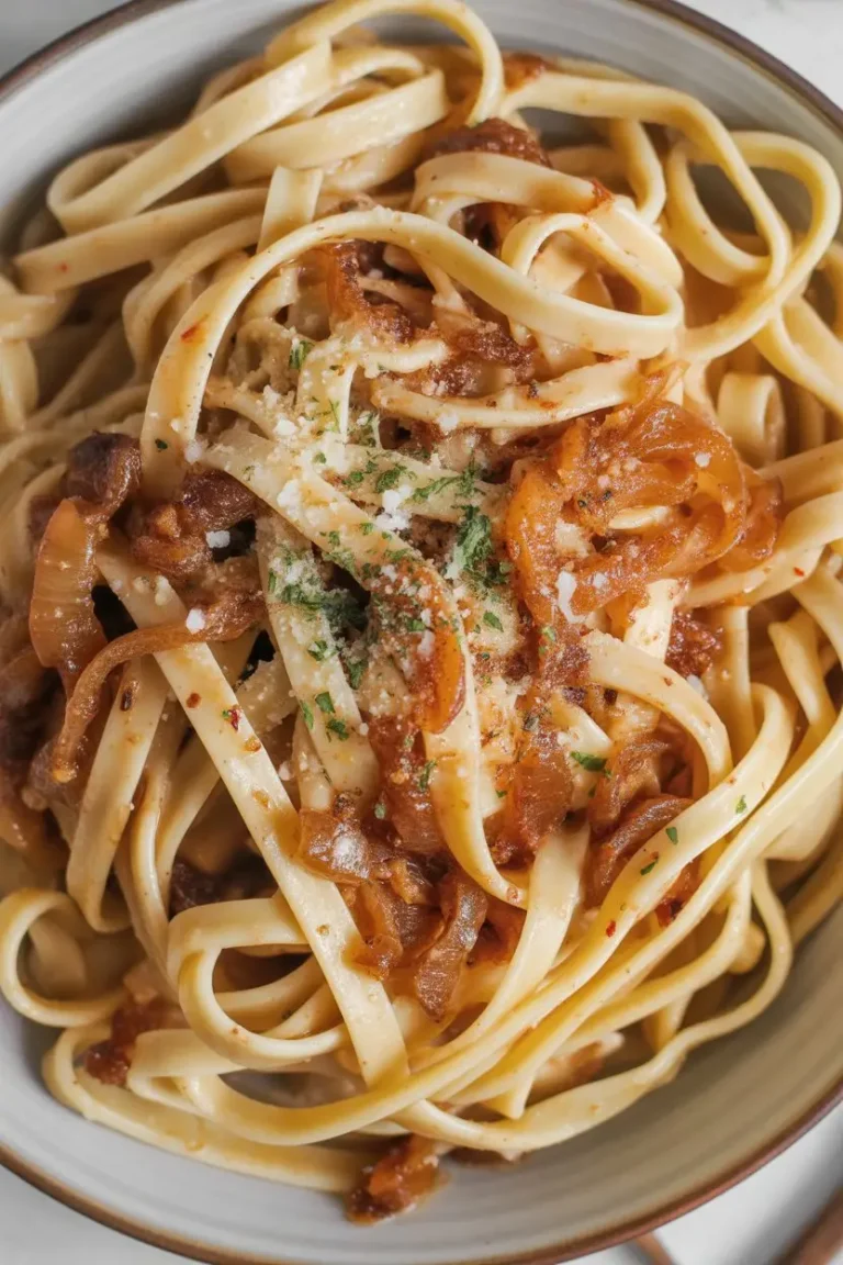 Spicy Caramelized Onion Pasta