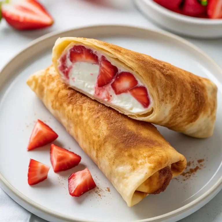 Strawberry Cheesecake Chimichangas