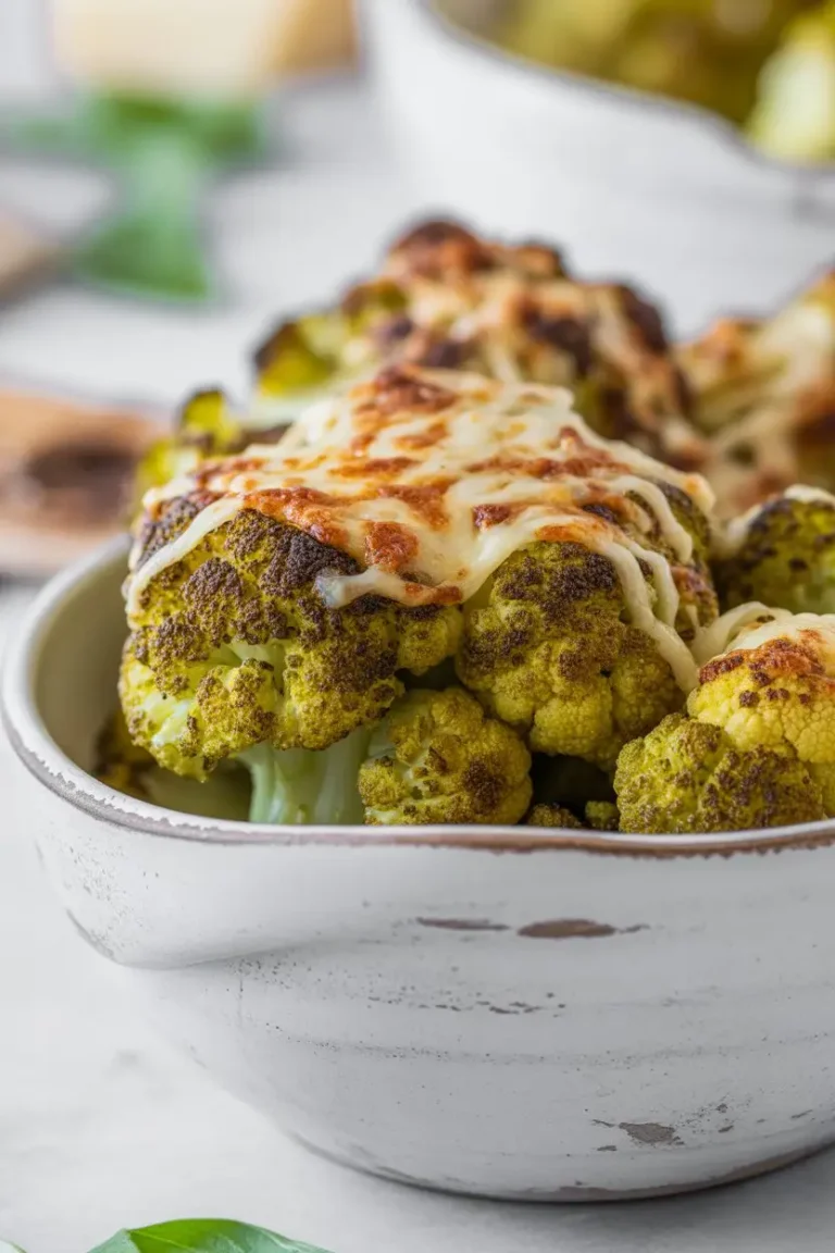 Parmesan Pesto Roasted Cauliflower