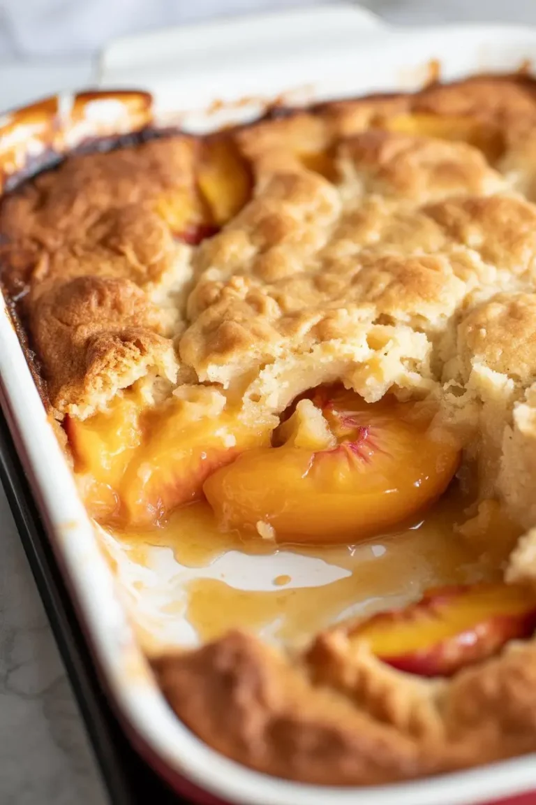 Lazy Man’s Peach Cobbler