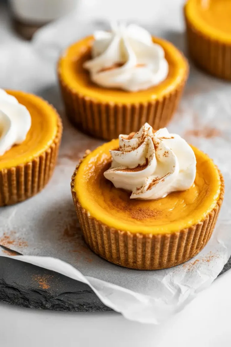 Mini Pumpkin Cheesecakes
